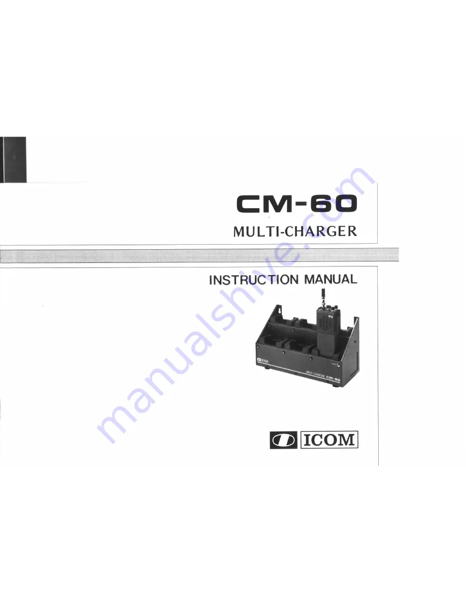 Icom CM-60 Instruction Manual Download Page 1