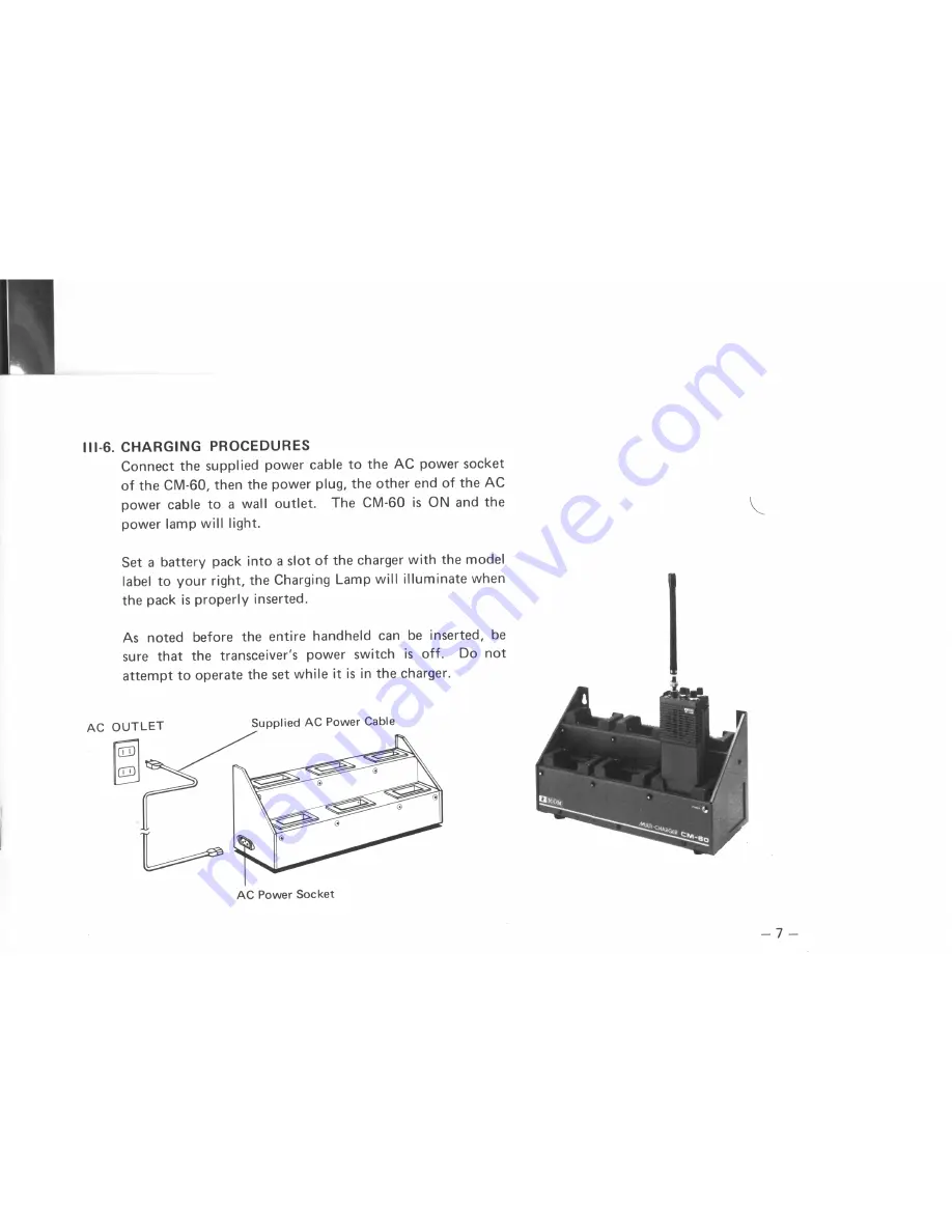 Icom CM-60 Скачать руководство пользователя страница 9