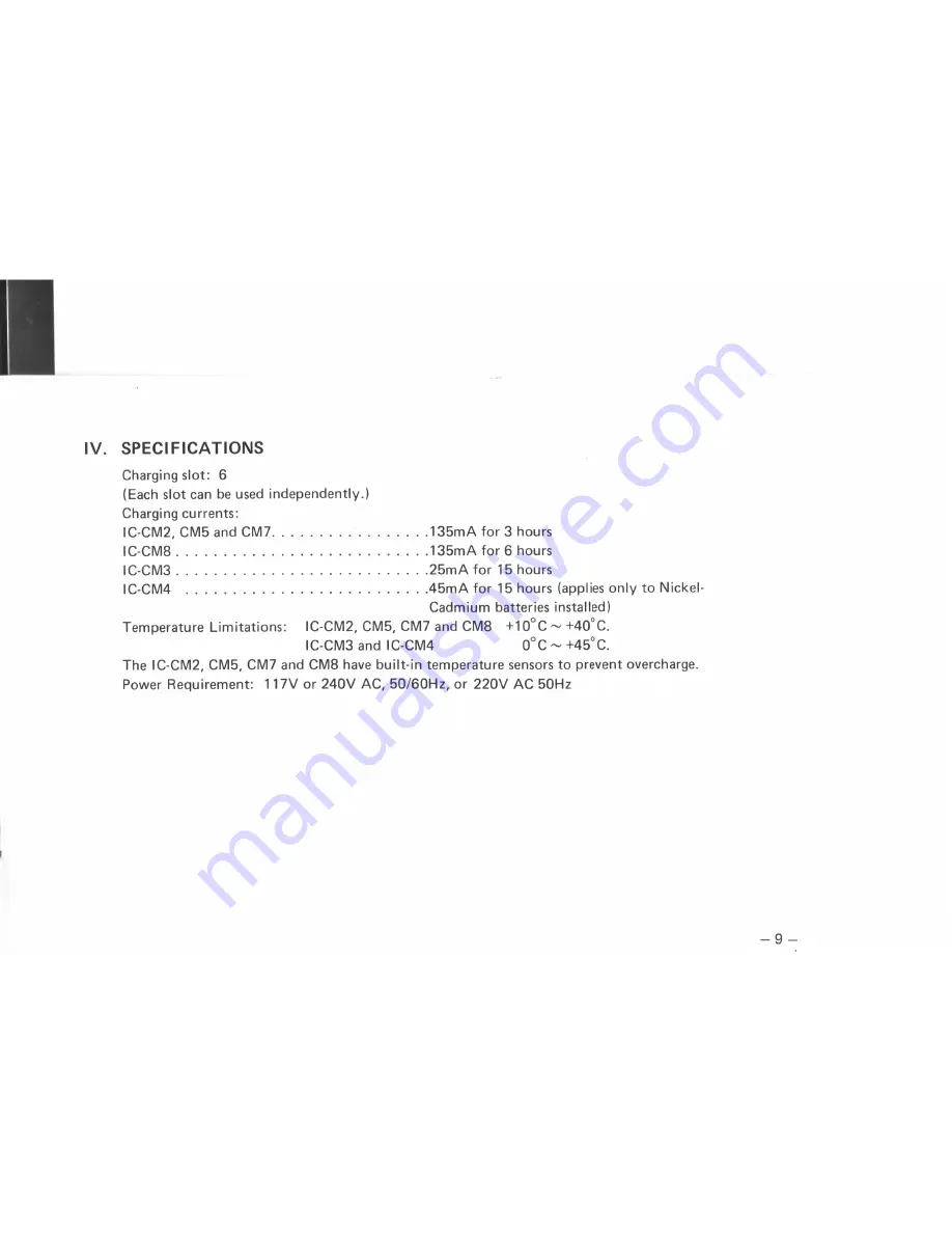 Icom CM-60 Instruction Manual Download Page 11