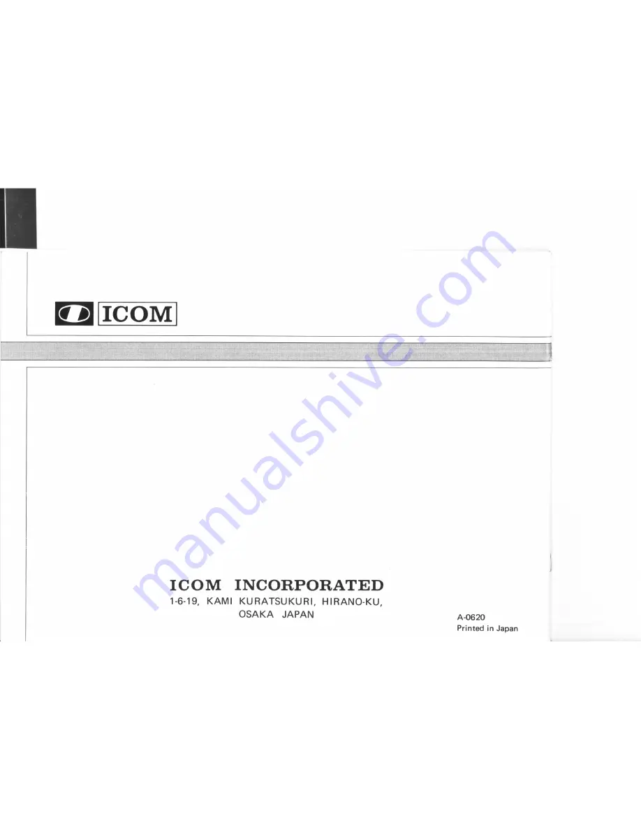 Icom CM-60 Instruction Manual Download Page 12