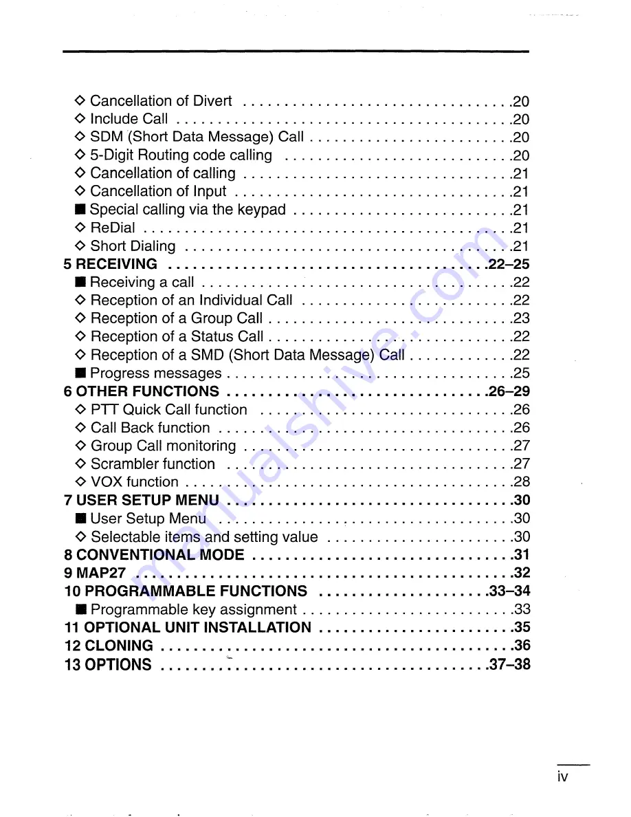 Icom IC-F40GT Instruction Manual Download Page 5