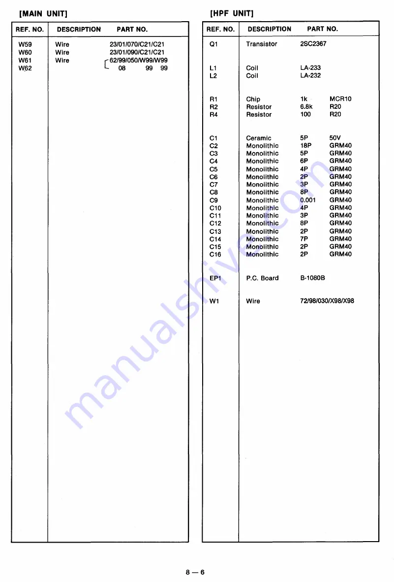 Icom IC-R7000 Service Manual Download Page 76