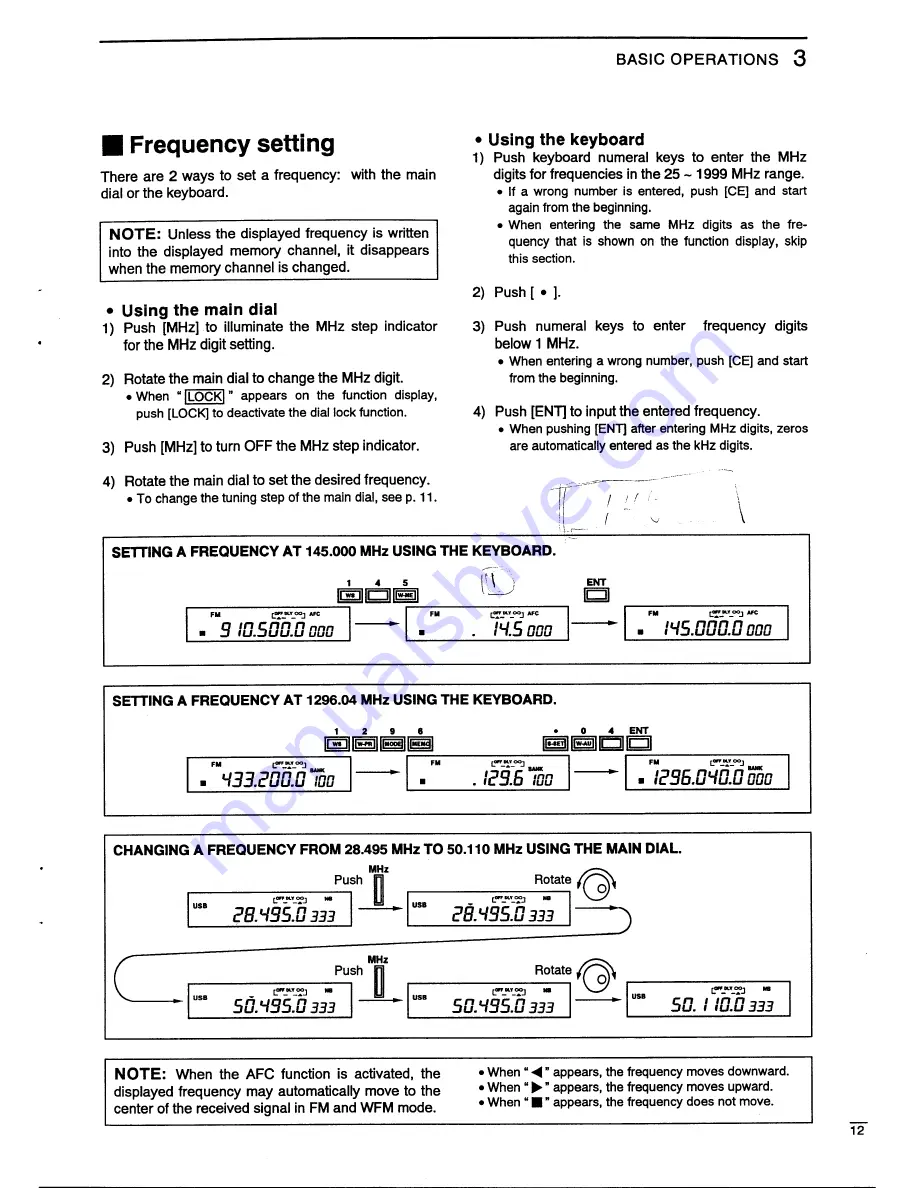 Icom IC-R7100 Insrtuction Manual Download Page 15