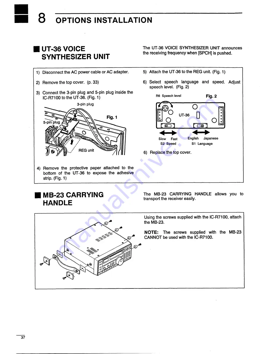 Icom IC-R7100 Insrtuction Manual Download Page 40