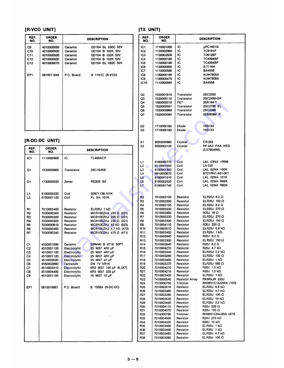 Icom IC-RP1520 Service Manual Download Page 23