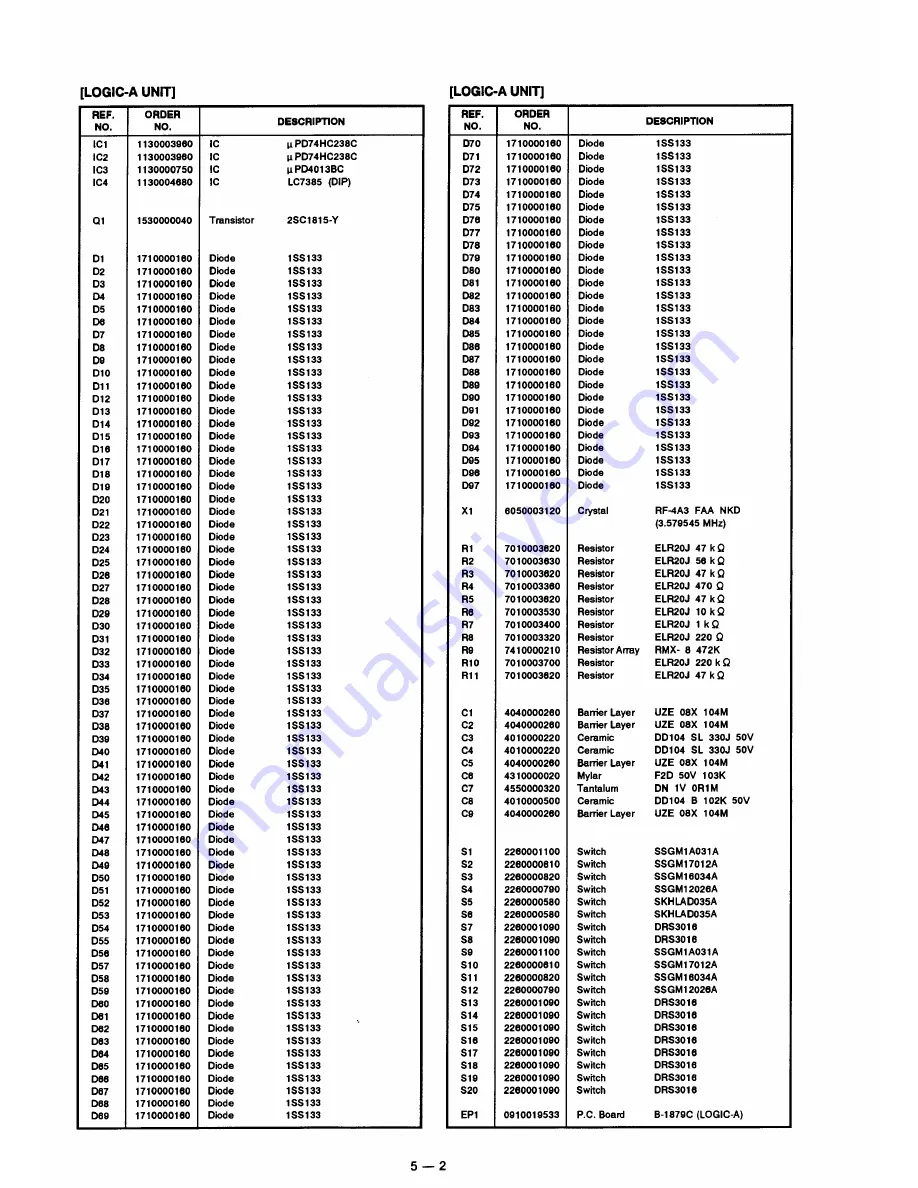 Icom IC-RP4020 Service Manual Download Page 20