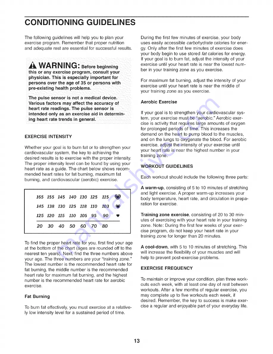 ICON Health & Fitness PRO-FORM GR 80 User Manual Download Page 13