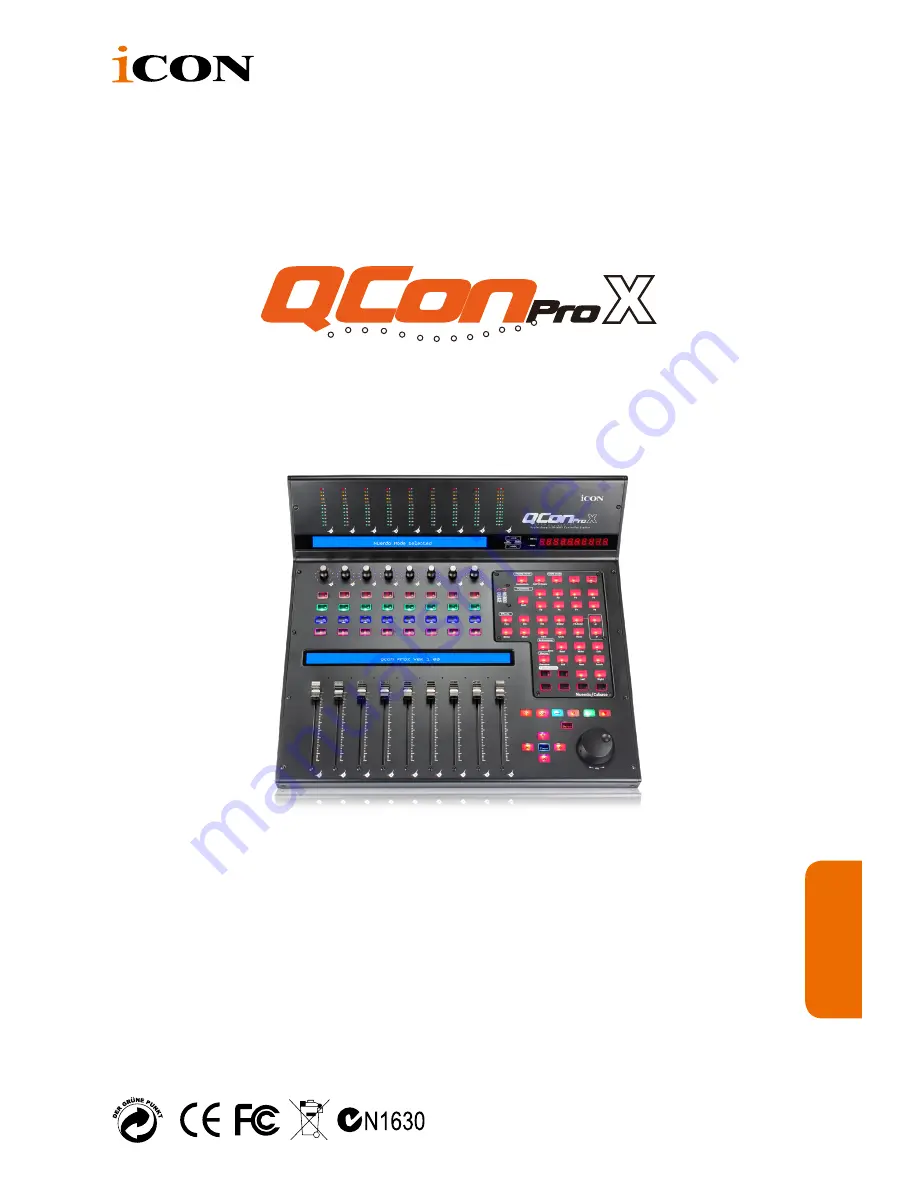 ICON Qcon ProX User Manual Download Page 1