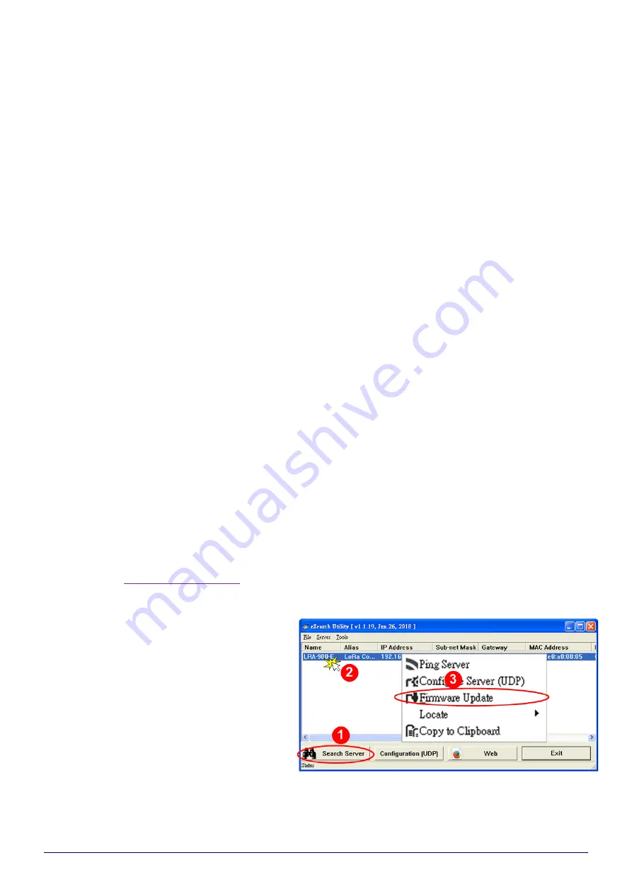 ICP DAS USA LRA-900-E Firmware Update Download Page 5