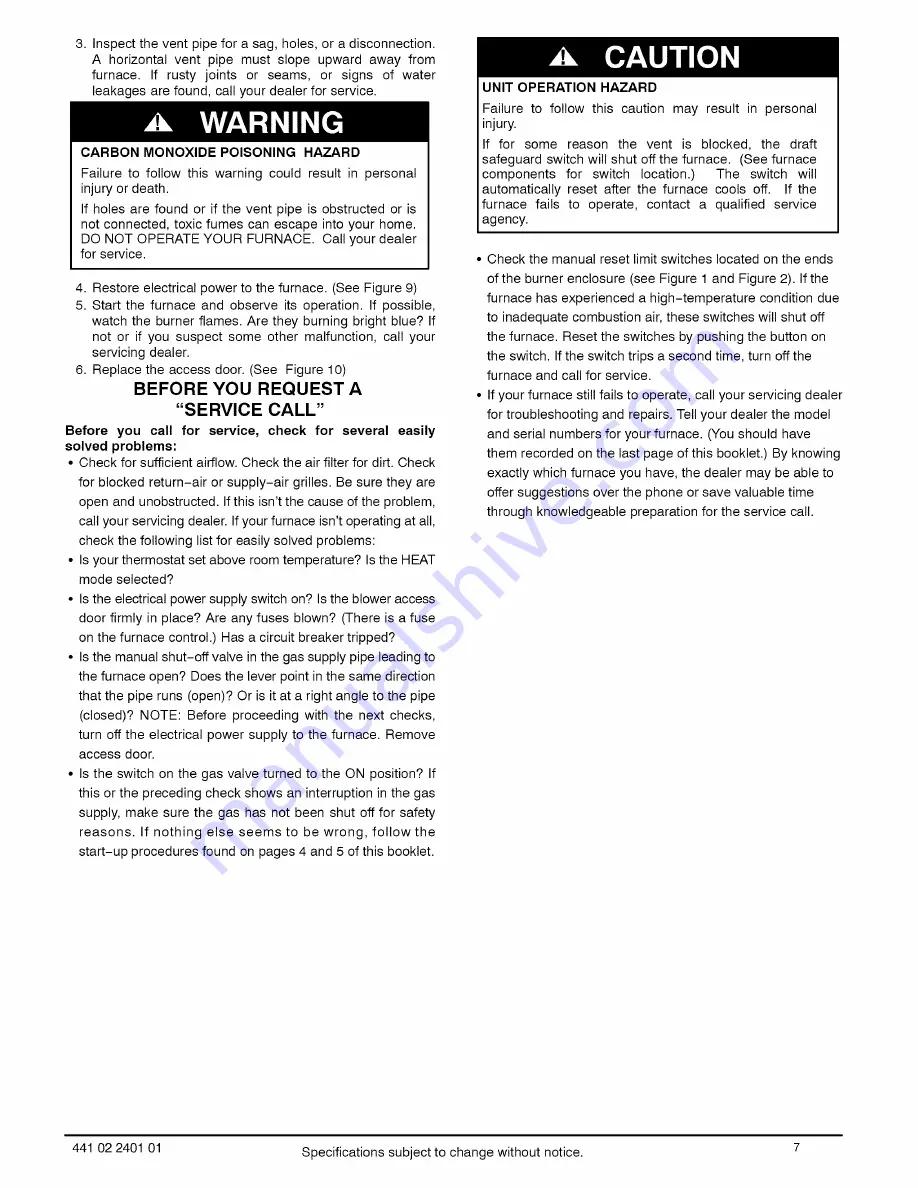 ICP Induced Combustion Gas Furnace Owner'S Information Download Page 31