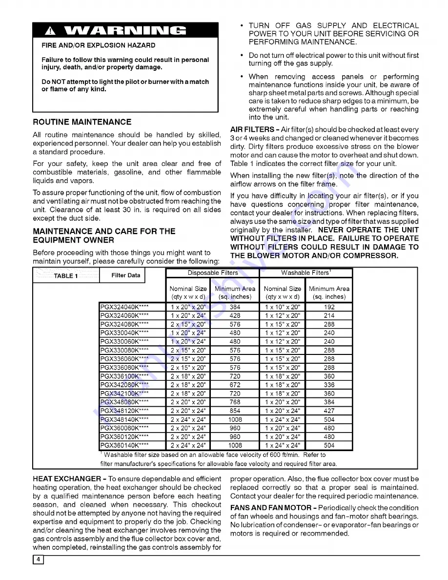 ICP PGX3 Series Owner'S Manual Download Page 4