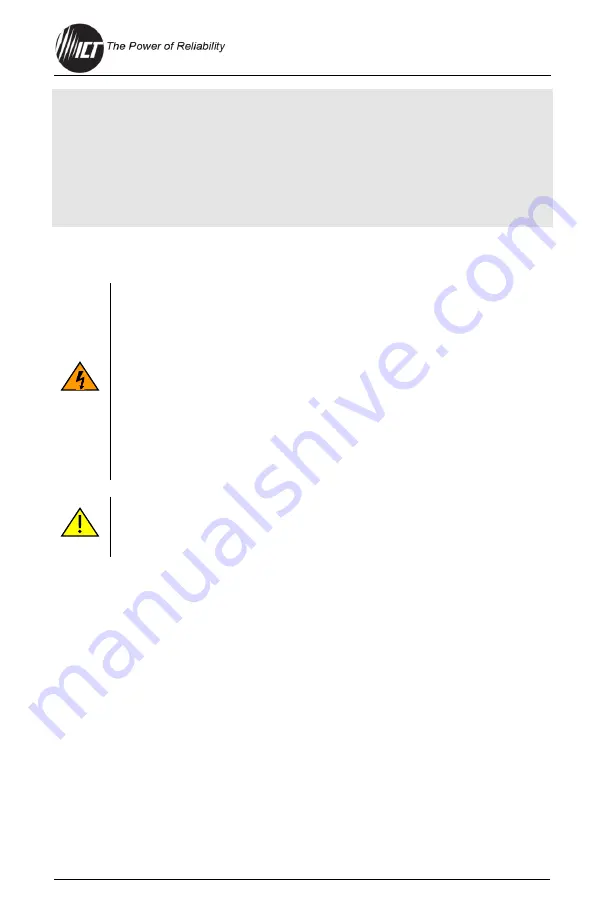 ICT Hybrid Ultra ICT-2U4-DC12 Instruction Manual Download Page 5