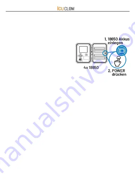 ICU CLOM CAM S Quick Start Manual Download Page 16