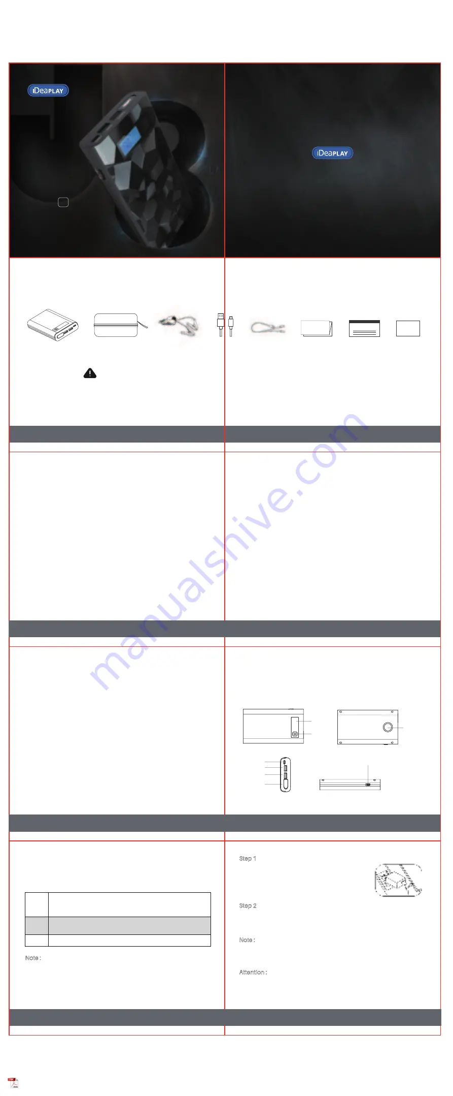 iDeaPLAY J8 User Manual Download Page 1