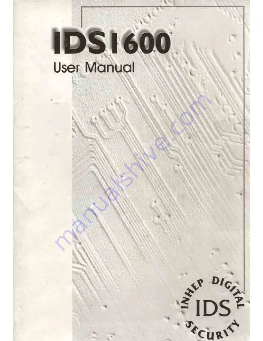 IDS 1600 User Manual Download Page 1