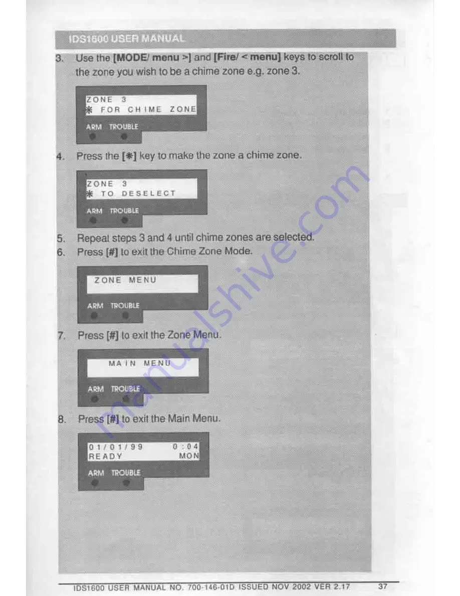 IDS 1600 User Manual Download Page 39