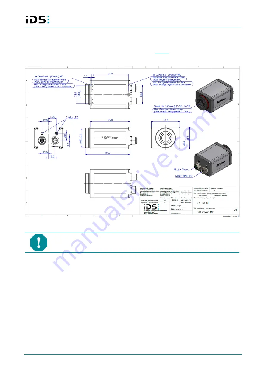 IDS NXT rome Technical Manual Download Page 15