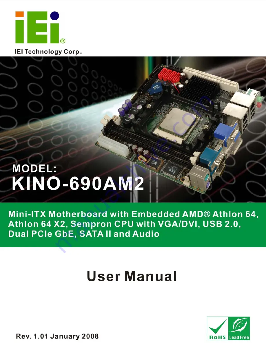 IEI Technology KINO-690AM2 User Manual Download Page 1