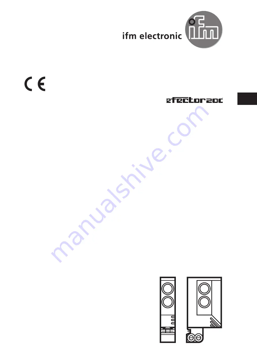 IFM Electronic efector 200 OJ50 Series Скачать руководство пользователя страница 1