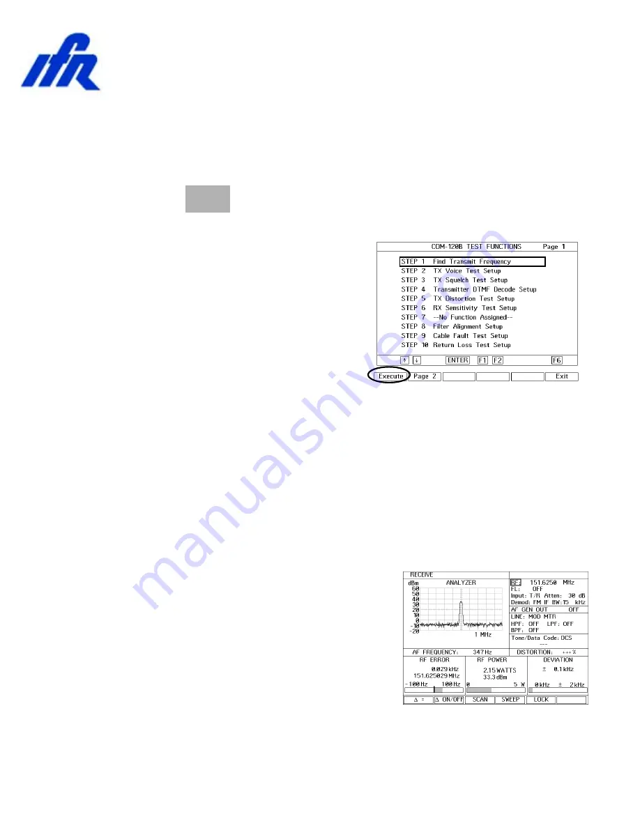 IFR COM-120B Evaluation Manual Download Page 16