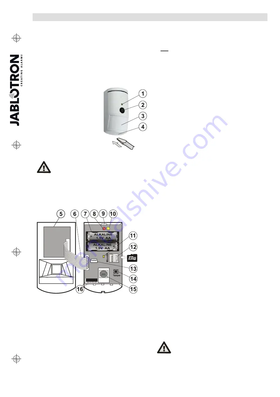 jablotron JA-160PC Скачать руководство пользователя страница 1