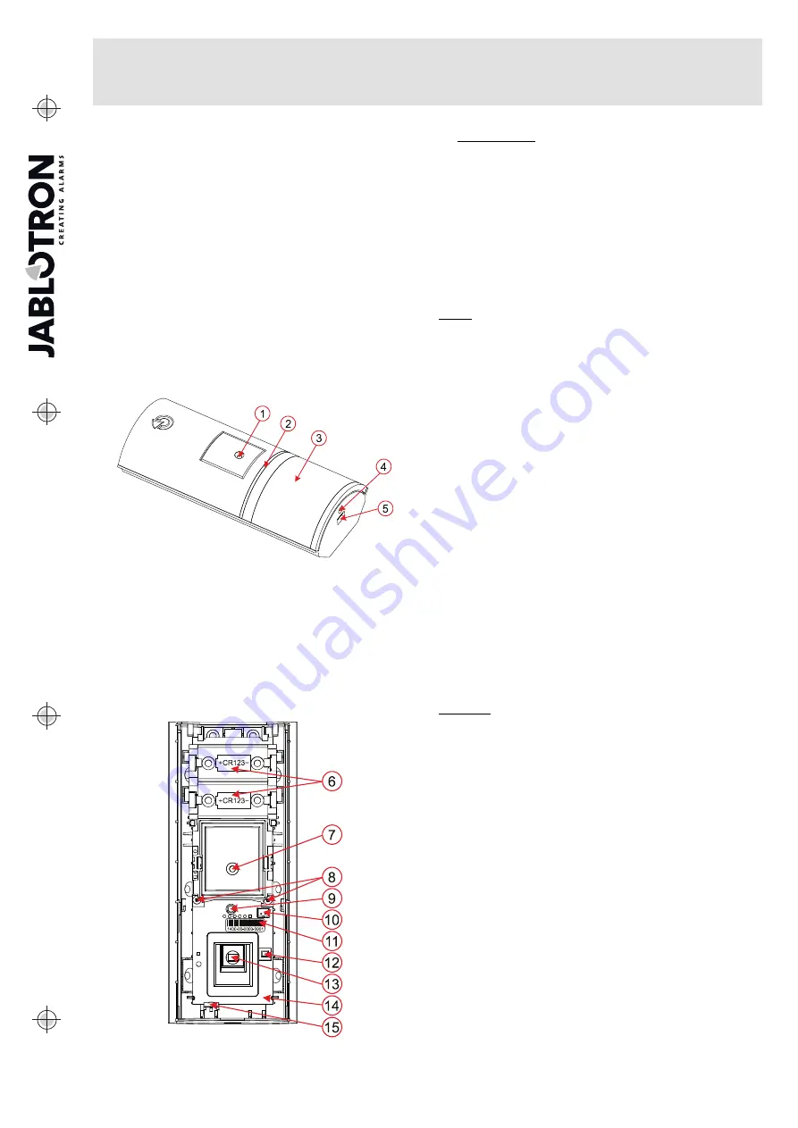 jablotron JA-162PB Скачать руководство пользователя страница 1