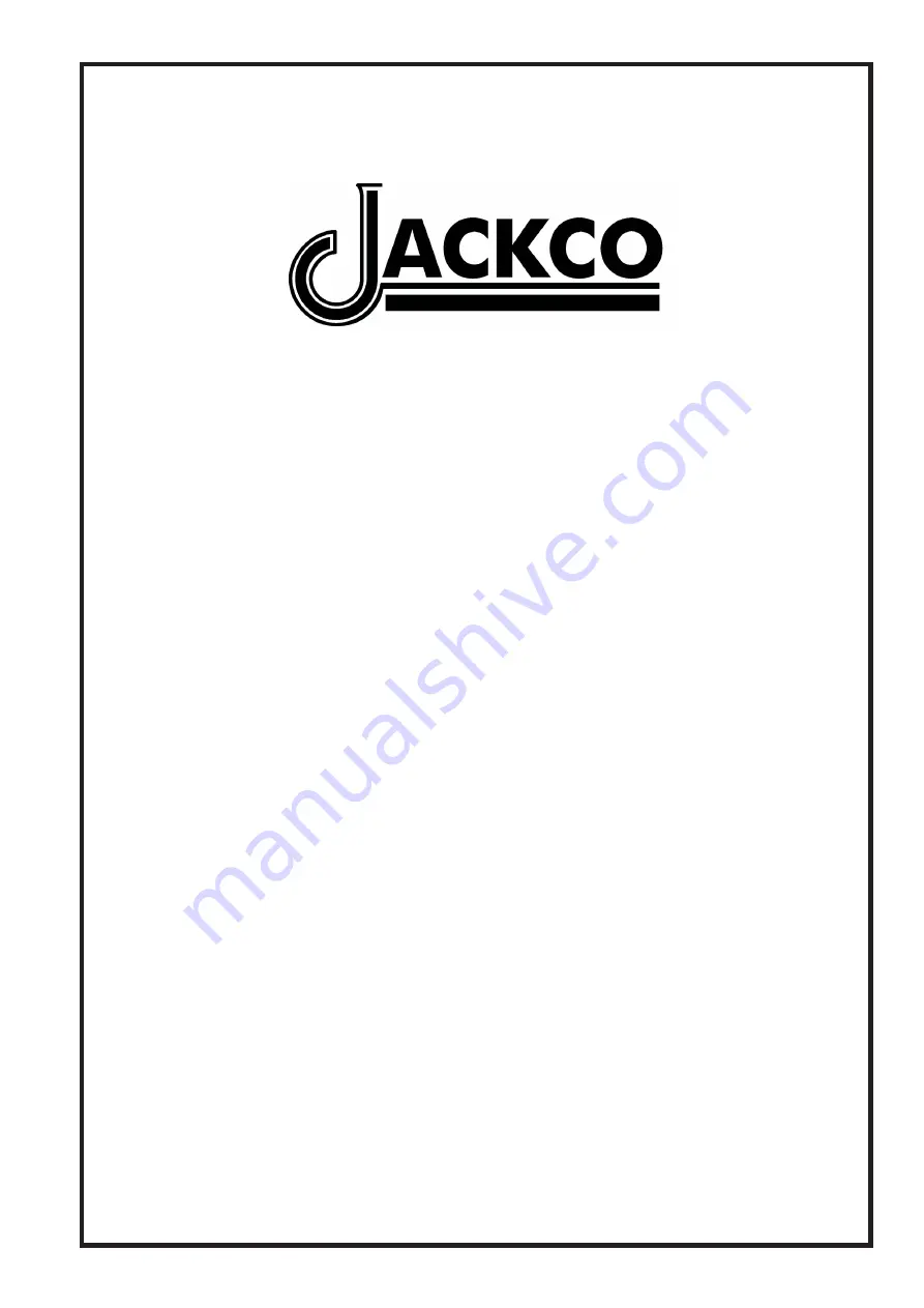 Jackco 770 User Manual Download Page 1