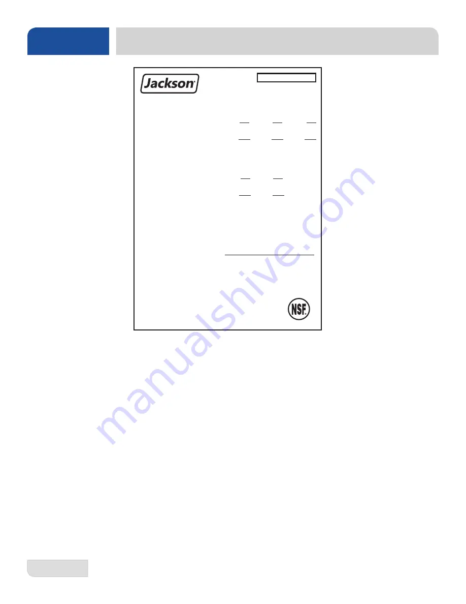 Jackson DynaTemp NB Service Manual Download Page 64