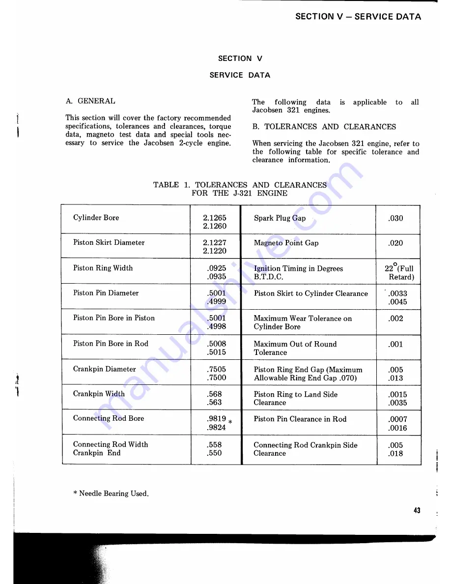 Jacobsen 321 Service Manual Download Page 52