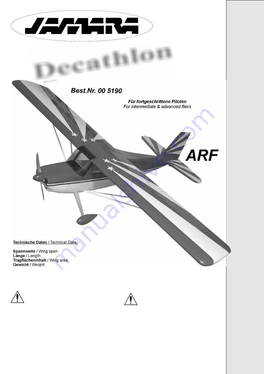 Jamara Decathlon Instruction Manual Download Page 1