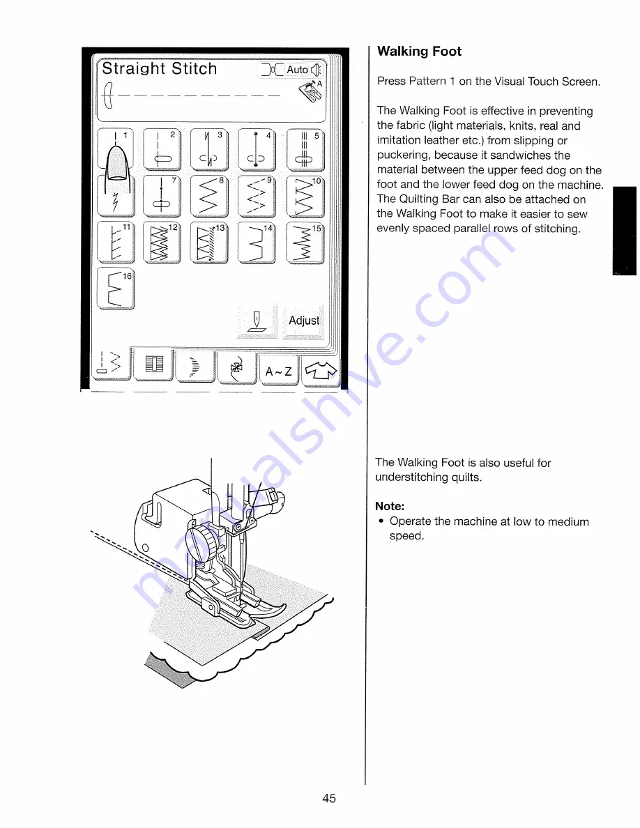 Janome Memory Craft 10000 General Information Manual Download Page 47