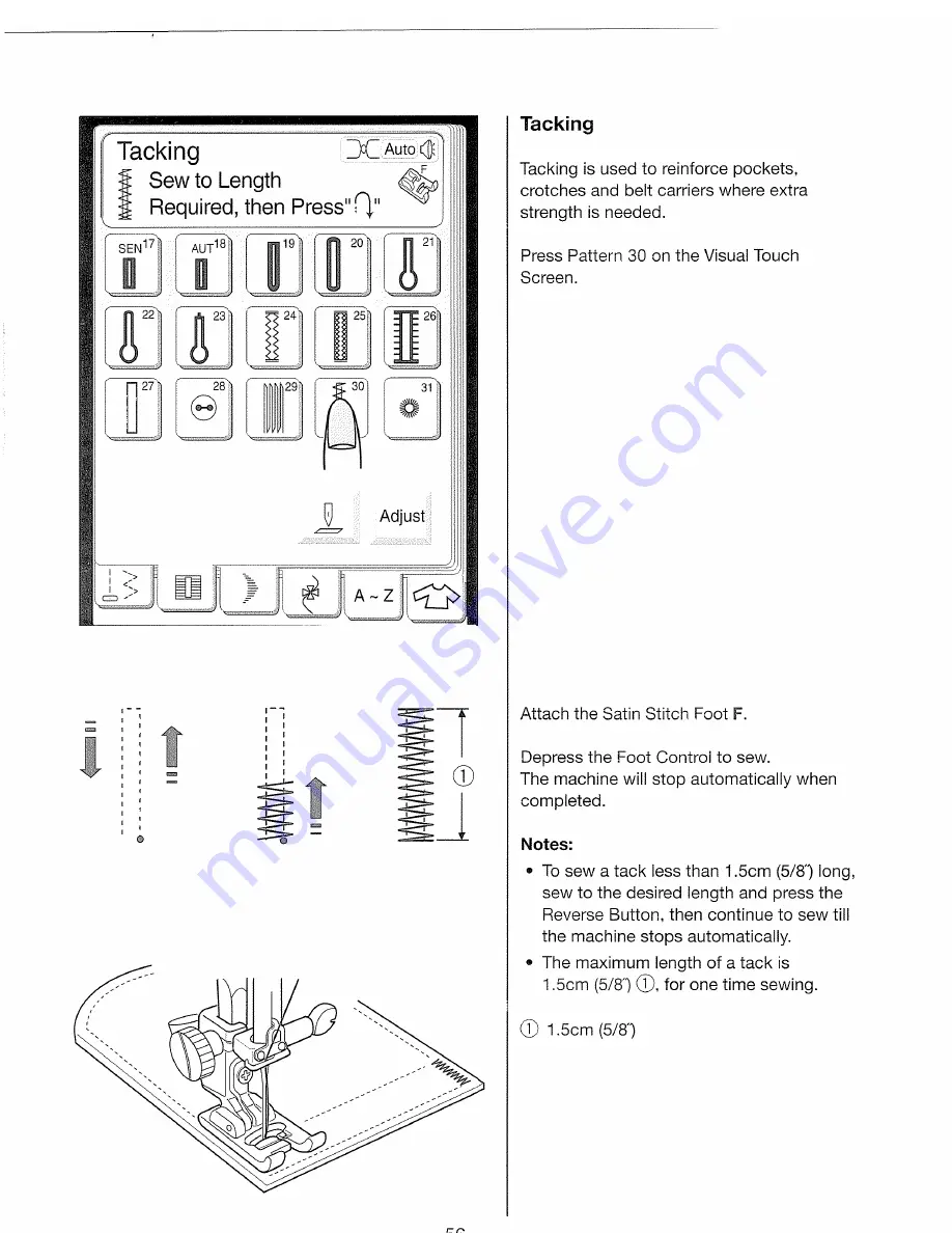 Janome Memory Craft 10000 Скачать руководство пользователя страница 58