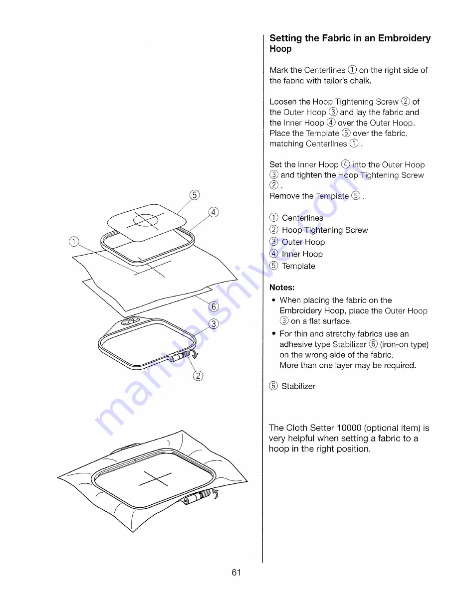 Janome Memory Craft 10000 Скачать руководство пользователя страница 63