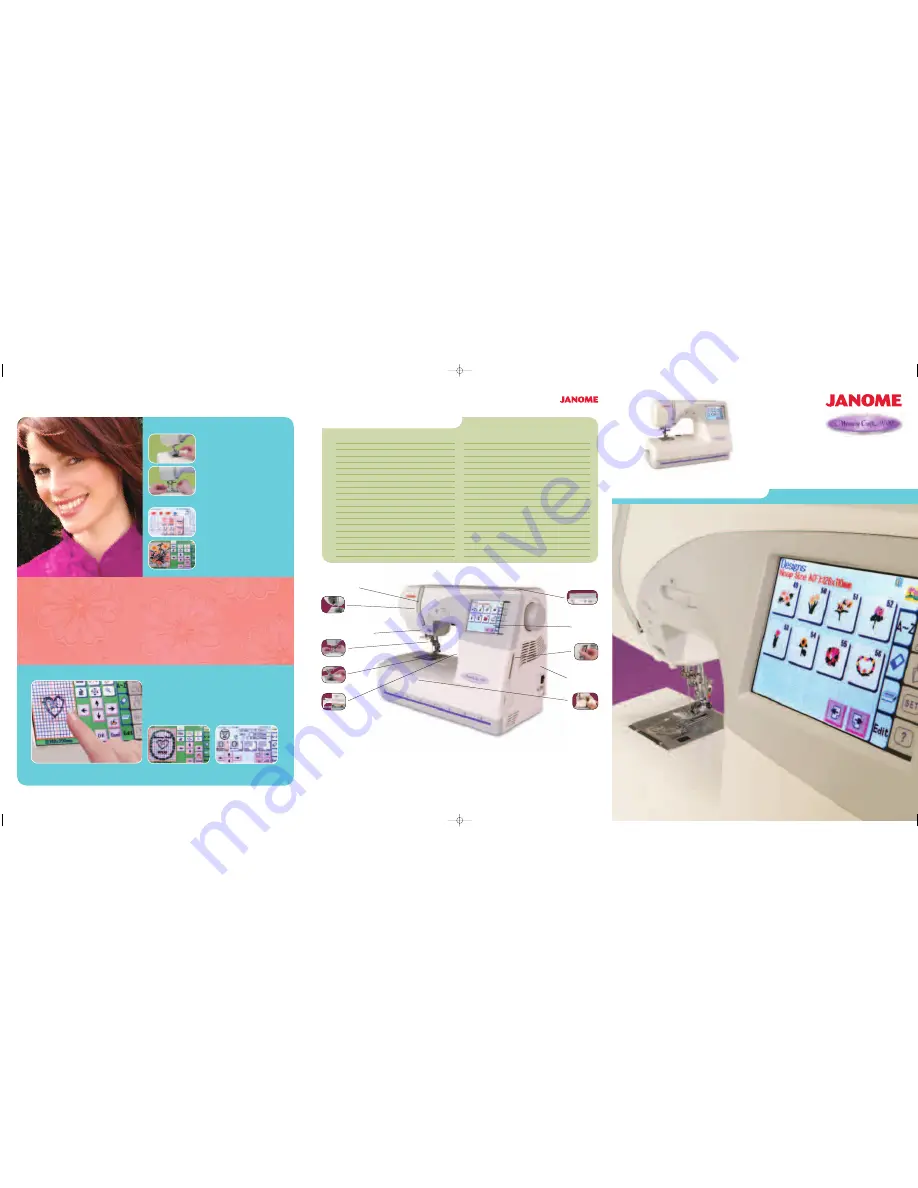 Janome MEMORY CRAFT 9700 Скачать руководство пользователя страница 3