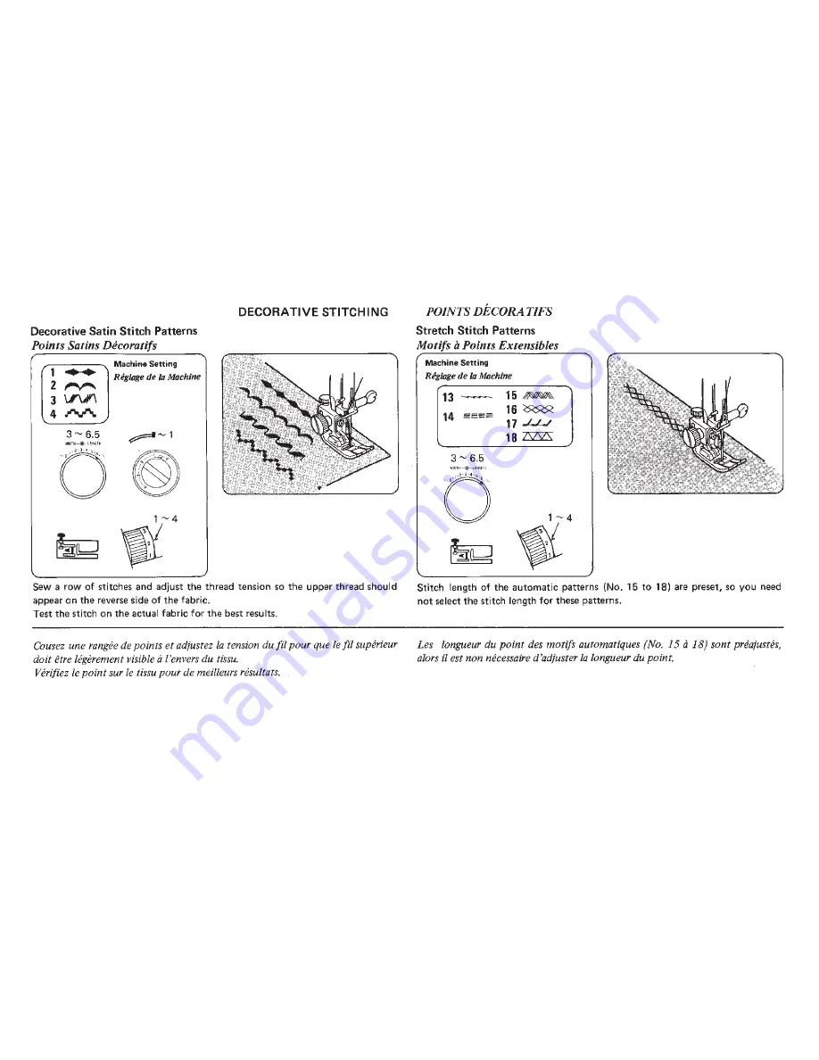 Janome SW-2018E Instruction Book Download Page 38