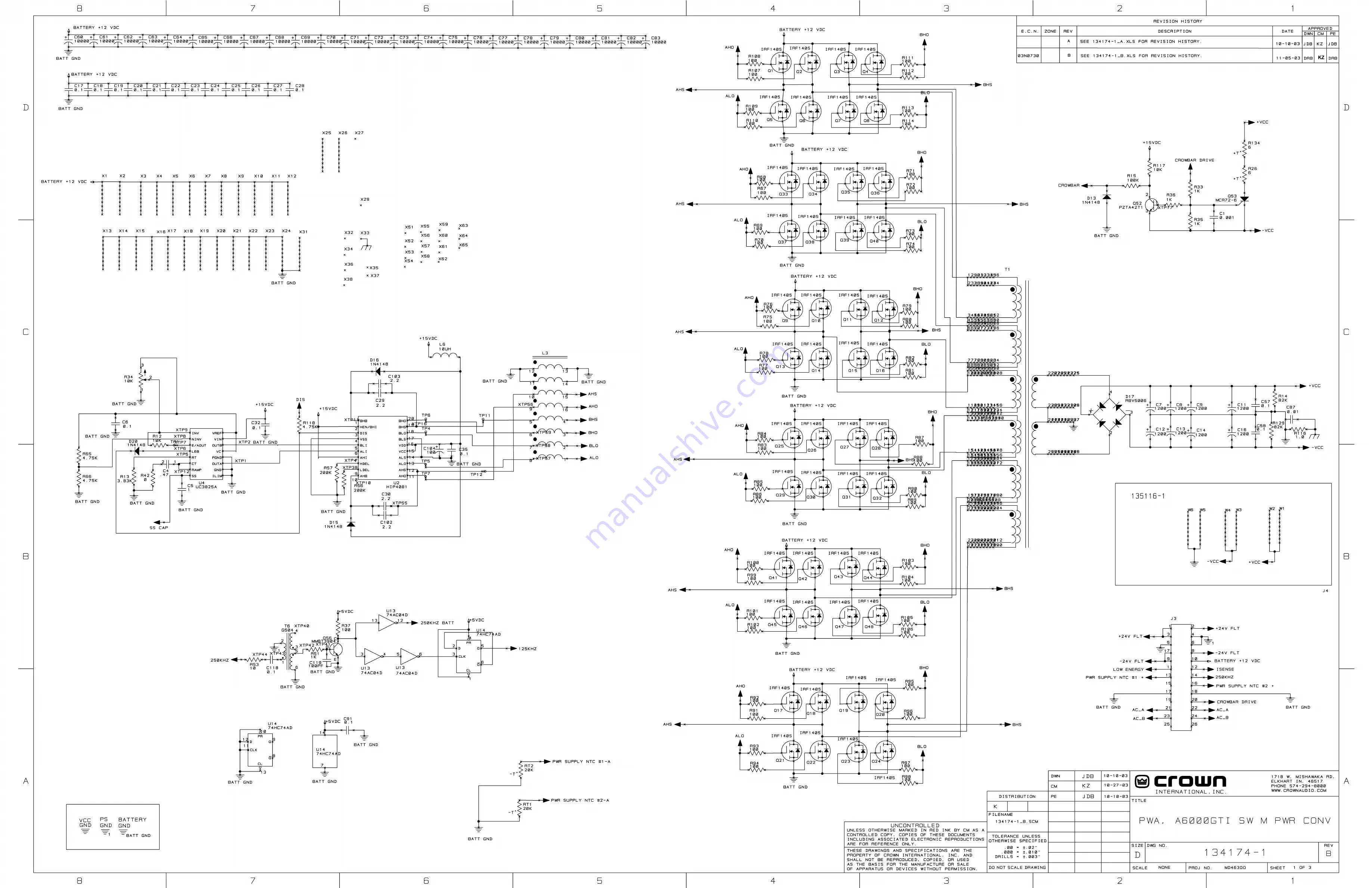 JBL A6000GTi Service Manual Download Page 50