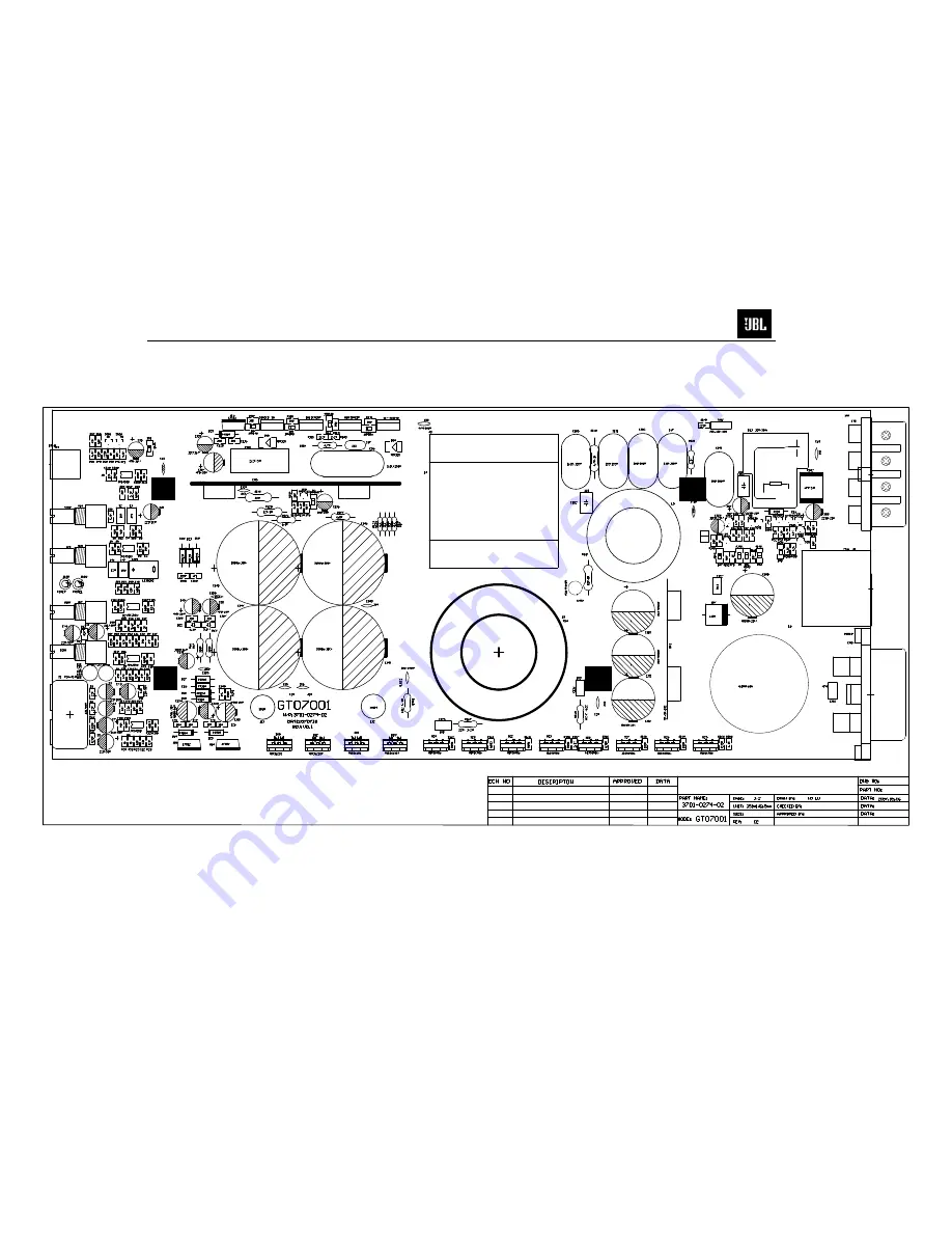 JBL GTO7001 Service Manual Download Page 13