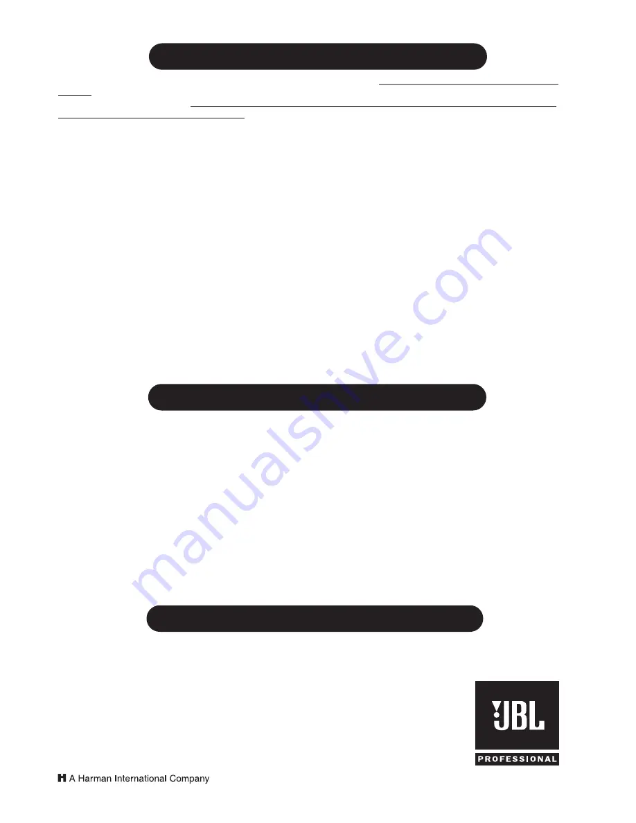 JBL SoundFactor SF12Mi Installation Manual Download Page 12