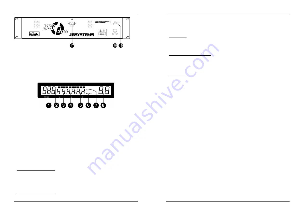 JBSYSTEMS Light MCD 300 Скачать руководство пользователя страница 8