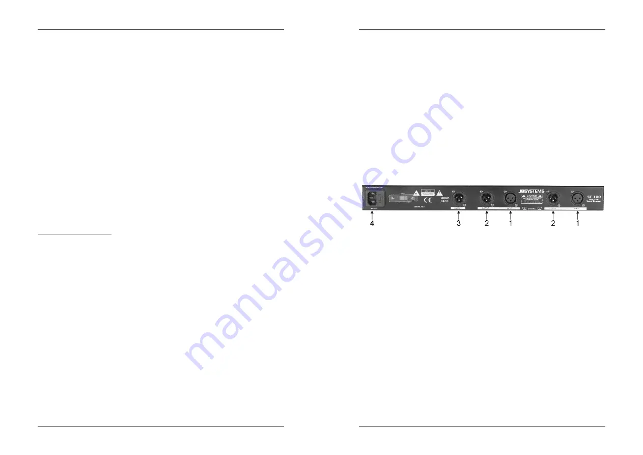 JBSYSTEMS Light SE100 Operation Manual Download Page 16