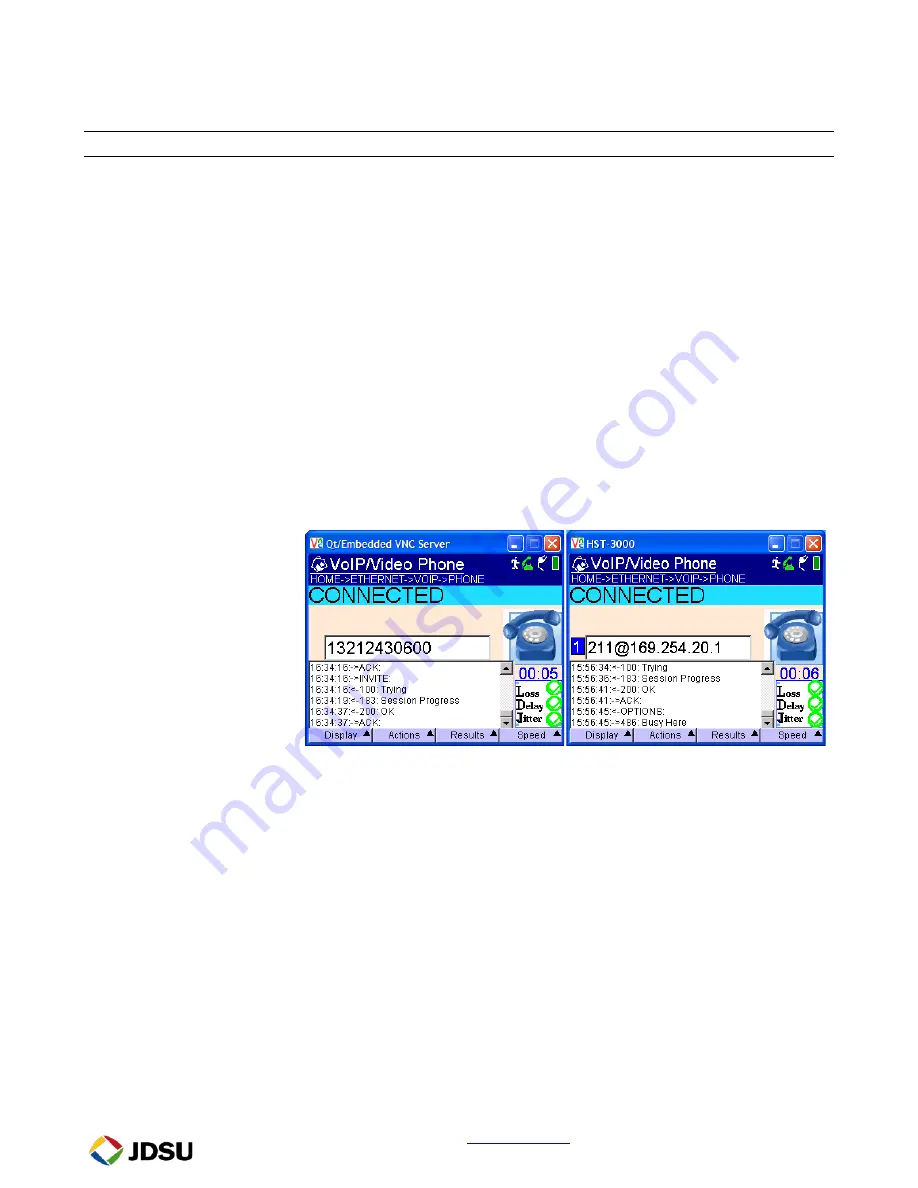 JDS Uniphase IP Video Test Option HST-3000 Скачать руководство пользователя страница 9