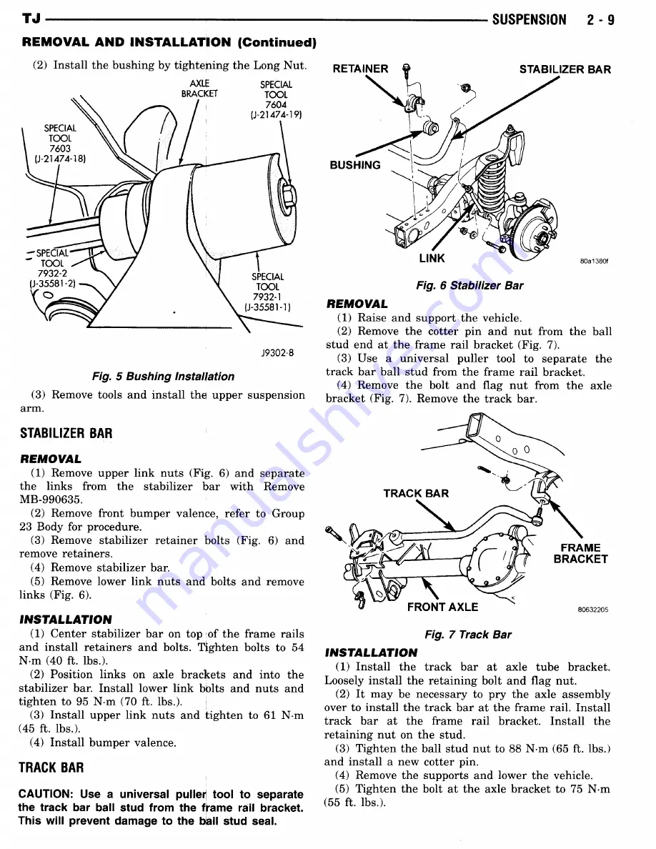 Jeep Wrangler 1997 Manual Download Page 33