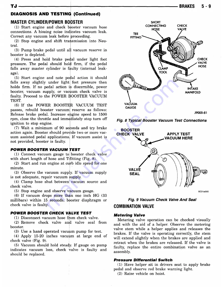 Jeep Wrangler 1997 Manual Download Page 49