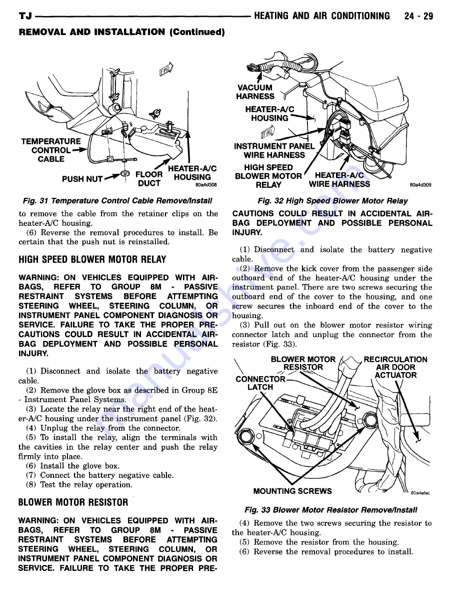 Jeep Wrangler 1997 Manual Download Page 1129