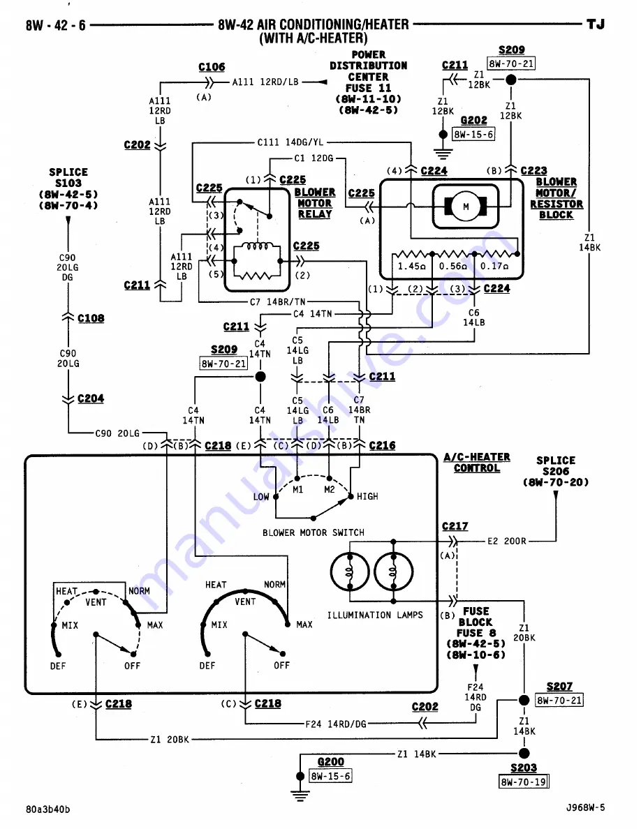 Jeep Wrangler 1997 Manual Download Page 504