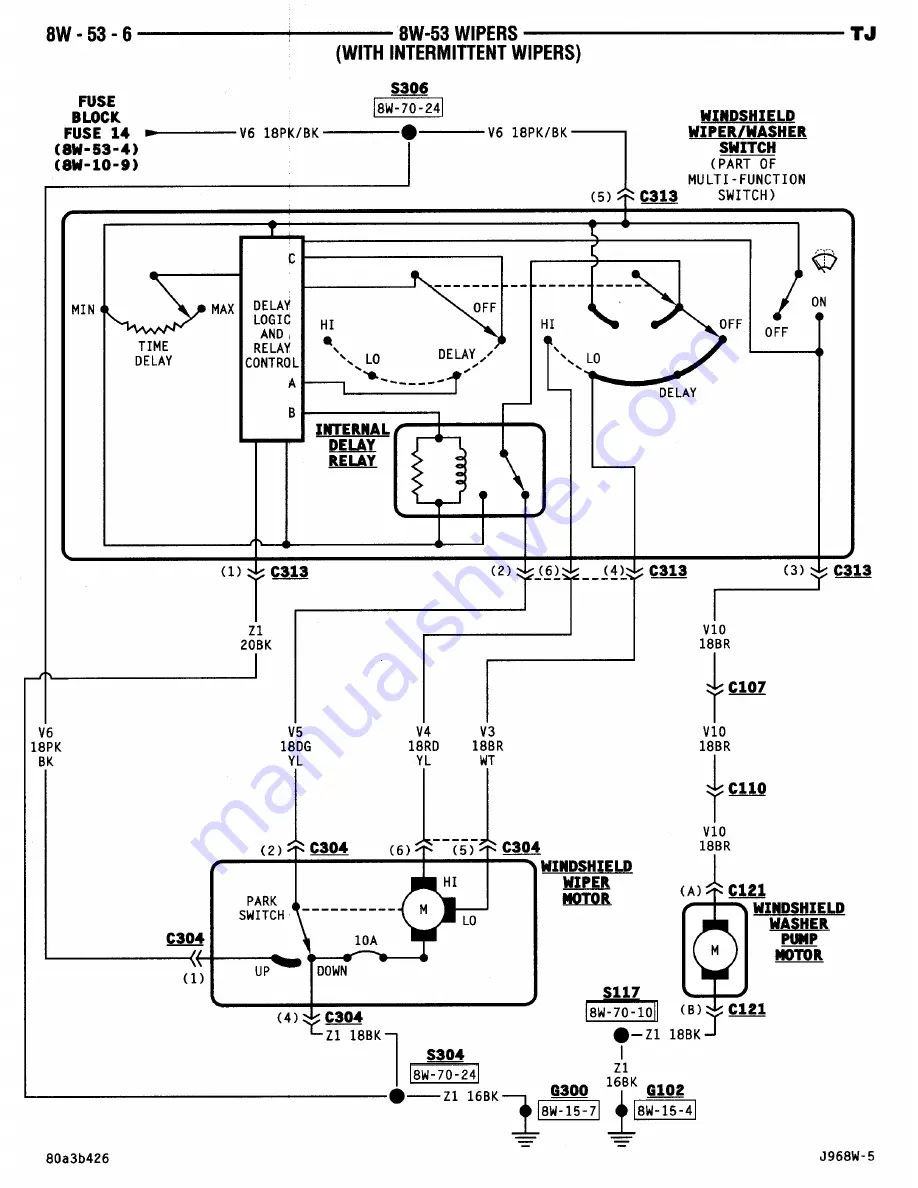 Jeep Wrangler 1997 Скачать руководство пользователя страница 550