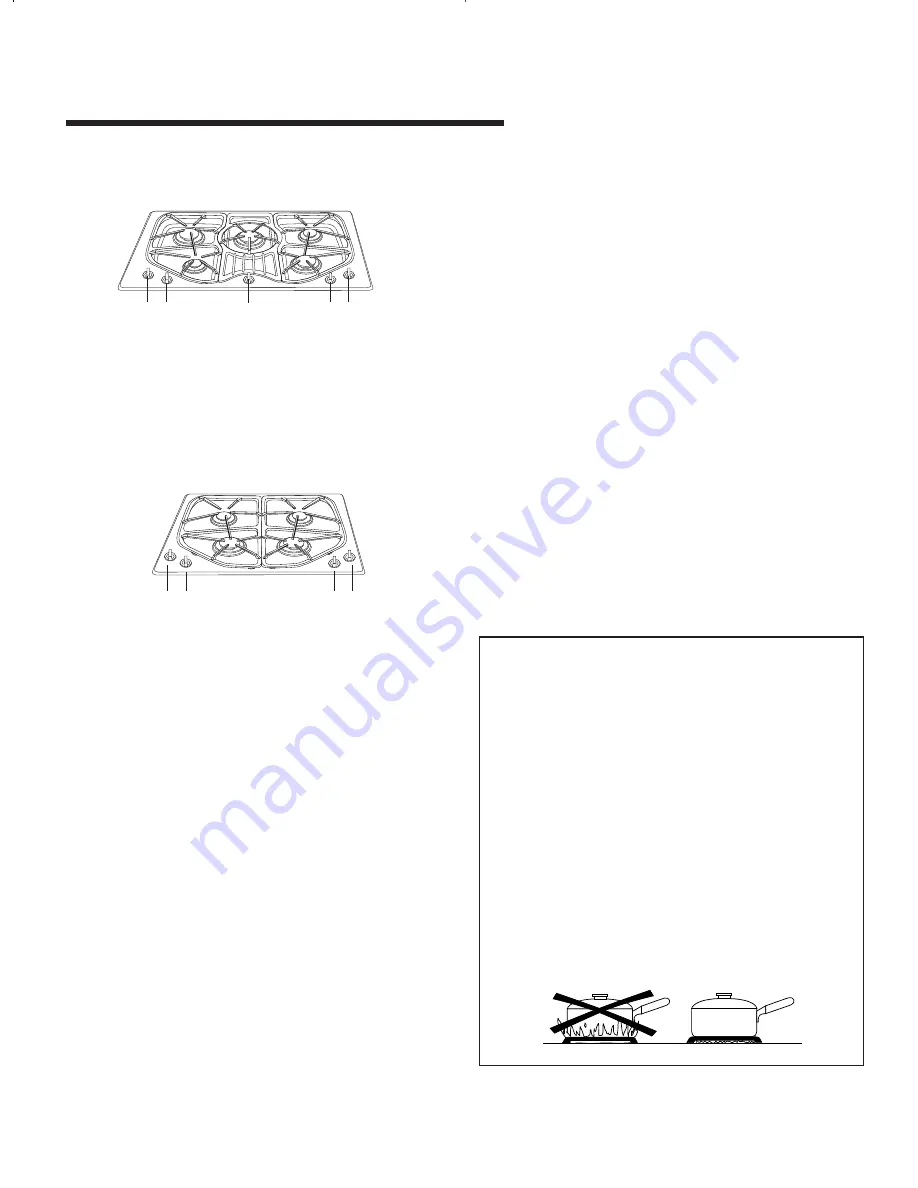 Jenn-Air Cooktop Use & Care Manual Download Page 7