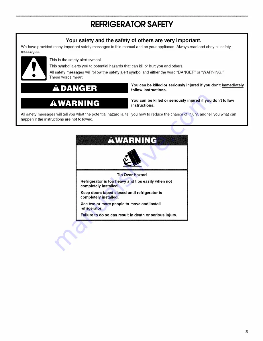 Jenn-Air JB36SEFXRB Installation Instructions Manual Download Page 3