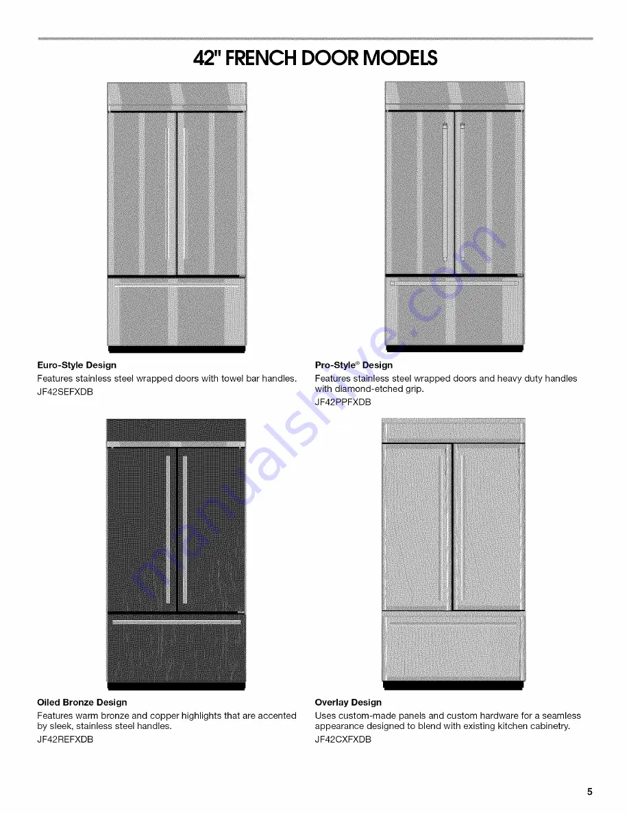 Jenn-Air JB36SEFXRB Скачать руководство пользователя страница 5