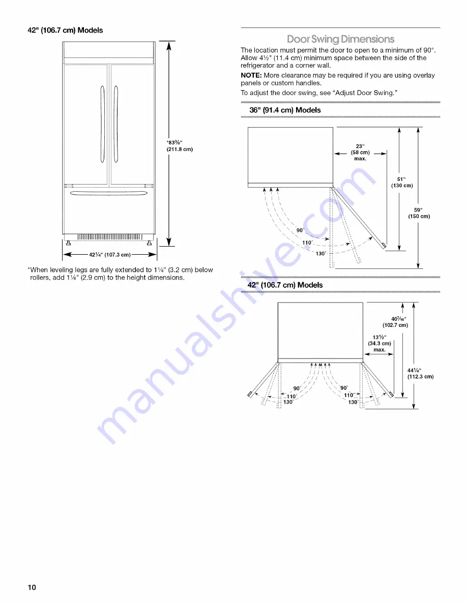 Jenn-Air JB36SEFXRB Installation Instructions Manual Download Page 10